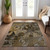 10' X 14' Brown Terracotta and Gray Abstract Washable Indoor Outdoor Area Rug
