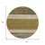 8' Coffee Ivory And Gray Round Abstract Washable Indoor Outdoor Area Rug