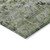 10' X 14' Artichoke Green And Gray Floral Medallion Washable Indoor Outdoor Area Rug