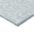 9' X 12' Sky Blue And Ivory Floral Washable Indoor Outdoor Area Rug