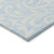 9' X 12' Sky Blue And Ivory Floral Washable Indoor Outdoor Area Rug