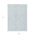 9' X 12' Sky Blue And Ivory Floral Washable Indoor Outdoor Area Rug