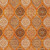 9' X 12' Orange Ivory And Gray Floral Medallion Washable Indoor Outdoor Area Rug
