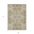 9' X 12' Beige Ivory And Tan Moroccan Washable Indoor Outdoor Area Rug