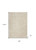 4' X 6' Ivory And Beige Non Skid Indoor Outdoor Area Rug - 606114456476