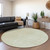 8' Artichoke Green And Gray Round Geometric Washable Indoor Outdoor Area Rug