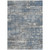 9' X 12' Denim Blue And Gray Geometric Washable Indoor Outdoor Area Rug