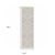 2' X 7' Gray and Ivory Geometric Stain Resistant Indoor Outdoor Area Rug