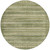 8' Green And Beige Round Striped Washable Indoor Outdoor Area Rug