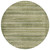 8' Green And Beige Round Striped Washable Indoor Outdoor Area Rug