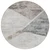 8' Silver Beige And Gray Round Abstract Washable Indoor Outdoor Area Rug