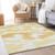 9' X 12' Gold Beige And Wheat Abstract Washable Indoor Outdoor Area Rug Transitional Style - Gold, Beige, Wheat Color