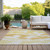 9' X 12' Gold Beige And Wheat Abstract Washable Indoor Outdoor Area Rug Transitional Style - Gold, Beige, Wheat Color