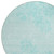 8' Teal Blue Aqua And Ivory Round Floral Washable Indoor Outdoor Area Rug