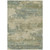 9' X 12' Pale Aqua And Khaki Abstract Washable Indoor Outdoor Area Rug