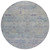 8' Plum And Silver Round Oriental Washable Indoor Outdoor Area Rug