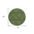 8' Olive Green And Green Round Floral Washable Indoor Outdoor Area Rug