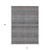 10' X 14' Gray Striped Washable Non Skid Indoor Outdoor Area Rug