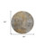 8' Gray Silver And Charcoal Round Abstract Washable Indoor Outdoor Area Rug