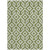 8' X 10' Olive Green And Ivory Geometric Washable Indoor Outdoor Area Rug - Olive Green, Ivory