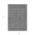 9' X 12' Gray Silver And Charcoal Floral Washable Indoor Outdoor Area Rug Transitional Style - Gray, Silver, Charcoal Color