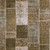 10' X 14' Brown And Ivory Patchwork Washable Indoor Outdoor Area Rug
