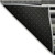8' X 10' Black Charcoal And Gray Striped Washable Indoor Outdoor Area Rug