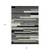 8' X 10' Black Charcoal And Gray Striped Washable Indoor Outdoor Area Rug