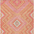 9' X 12' Coral Pink And Ivory Tribal Washable Indoor Outdoor Area Rug