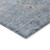 9' X 12' Sky Blue Purple And Gray Floral Washable Indoor Outdoor Area Rug