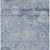 9' X 12' Sky Blue Purple And Gray Floral Washable Indoor Outdoor Area Rug