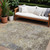 9' X 12' Beige And Brown Abstract Washable Indoor Outdoor Area Rug Transitional Style - Beige, Brown Color