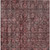 8' X 10' Pink And Brick Red Damask Washable Indoor Outdoor Area Rug