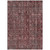 8' X 10' Pink And Brick Red Damask Washable Indoor Outdoor Area Rug