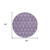 8' Purple And Ivory Round Geometric Washable Indoor Outdoor Area Rug Transitional Style - Purple, Ivory Color
