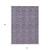 10' X 14' Purple Lilac And Lavender Floral Washable Indoor Outdoor Area Rug