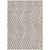 8' X 10' Taupe and Ivory Geometric Washable Non Skid Indoor Outdoor Area Rug