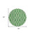 8' Emerald And Ivory Round Geometric Washable Indoor Outdoor Area Rug