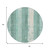8' Pale Aqua And Teal Blue Round Striped Washable Indoor Outdoor Area Rug
