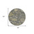 8' Gray And Charcoal Round Floral Washable Indoor Outdoor Area Rug - Gray, Charcoal