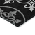 8' X 10' Black Gray And Ivory Floral Medallion Washable Indoor Outdoor Area Rug