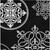 8' X 10' Black Gray And Ivory Floral Medallion Washable Indoor Outdoor Area Rug