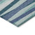 9' X 12' Teal Blue Gray And Ivory Striped Washable Indoor Outdoor Area Rug