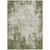 9' X 12' Olive Green And Ivory Abstract Washable Indoor Outdoor Area Rug - Olive Green, Ivory