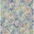9' X 12' Beige Blue And Green Geometric Washable Indoor Outdoor Area Rug