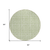 8' Sage And Ivory Round Geometric Washable Indoor Outdoor Area Rug