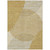 9' X 12' Gold And Beige Geometric Washable Indoor Outdoor Area Rug - 608219322465