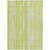 9' X 12' Artichoke Green And Ivory Botanical Leaves Washable Indoor Outdoor Area Rug