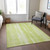 9' X 12' Artichoke Green And Ivory Botanical Leaves Washable Indoor Outdoor Area Rug