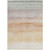 9' X 12' Coral Striped Washable Indoor Outdoor Area Rug